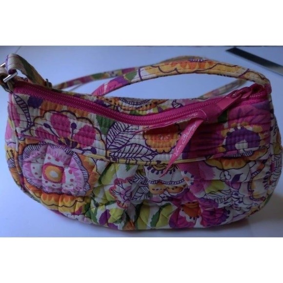 Vera Bradley Mini Hipster Crossbody Purse Multicolor Flower‎ Bag - Picture 8 of 11